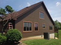 Portfolio 1" Foamback Cedar Grain Vinyl Panel 5" width Shiplap